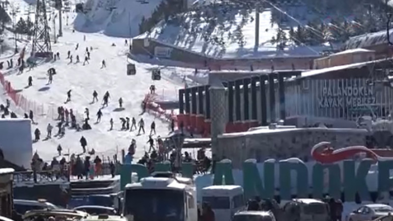 Palandöken’de kayak coşkusu