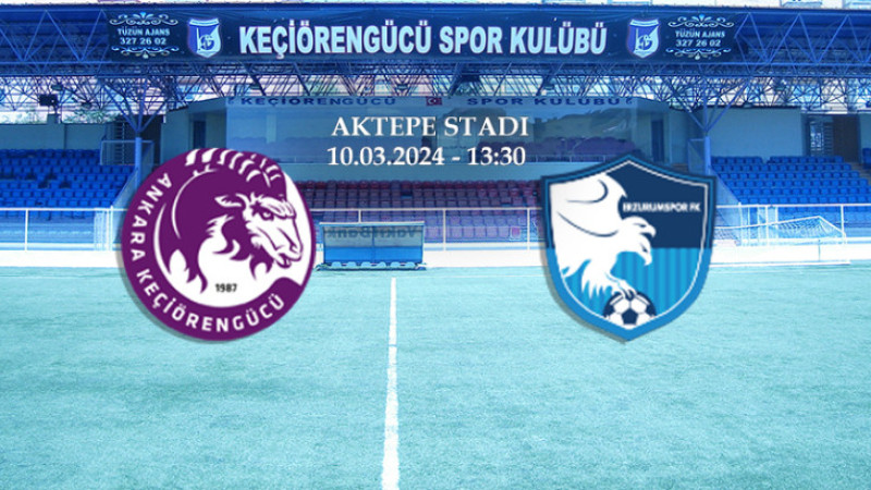 Keçiörengücü - Erzurumspor FK maçını Özdamar yönetecek