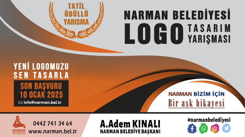 Narman Belediyesi logosunu arıyor