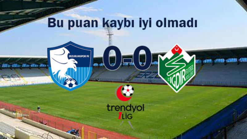TFF 1.Lig: Erzurumspor FK 0-0 Iğdırspor