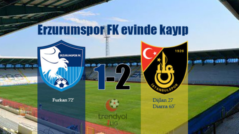 TFF 1.Lig: Erzurumspor FK 1-2 İstanbulspor
