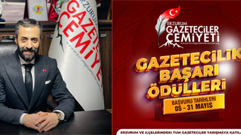 Erzurum Gazeteciler Cemiyeti Başarılı Gazetecileri Ödüllendirecek