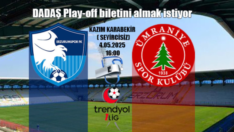 Erzurumspor FK-Ümraniyespor maçının orta hakemi Doman oldu