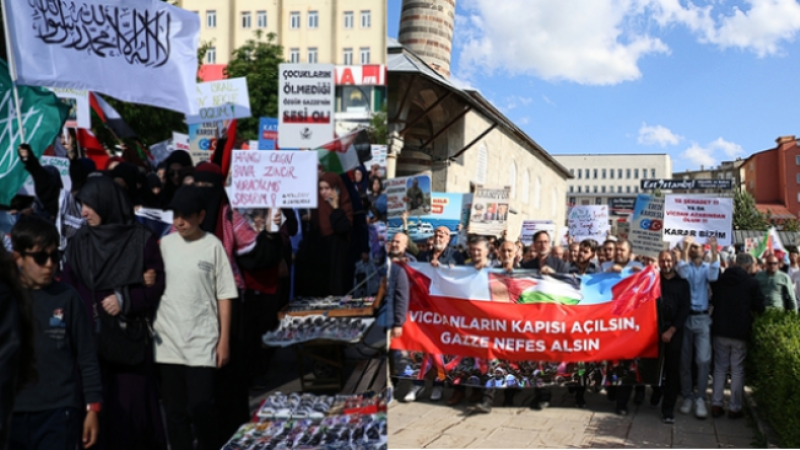Sağlık çalışanlarının Gazze için yaptığı sessiz yürüyüşe devam