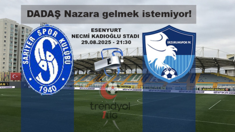 Sarıyer-Erzurumspor FK maçını Mertoğlu yönetecek