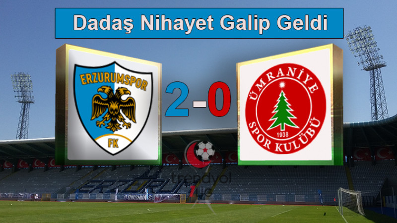 Trendyol 1. Lig: Erzurumspor FK 2-0 Ümraniyespor