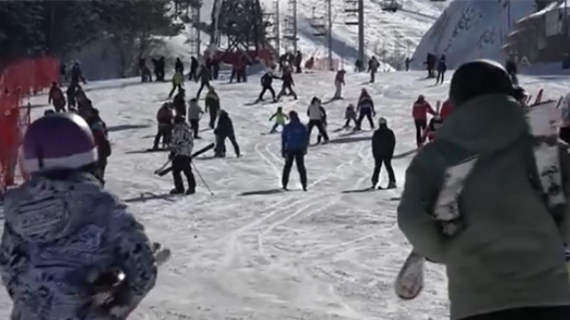 Palandöken'de kayak bir başka oluyor