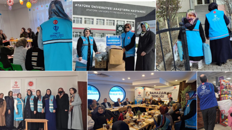 TDV Erzurum Kadın Kolları Ramazan’da aralıksız çalıştı