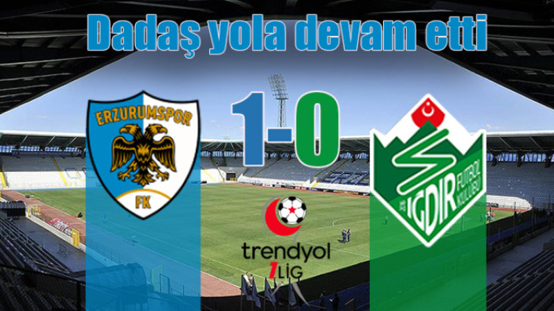 Trendyol 1. Lig: Erzurumspor FK: 2 - Iğdır FK: 1