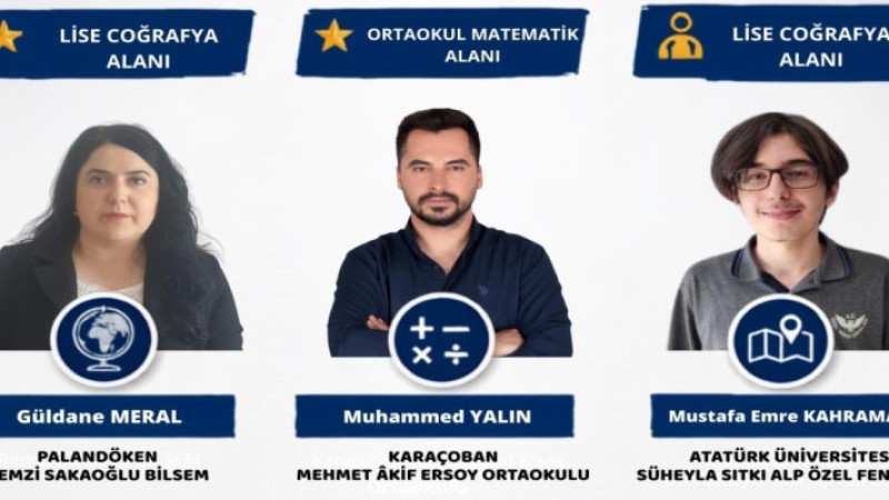 Bilim Olimpiyatları'nda Erzurum'un gururu oldular