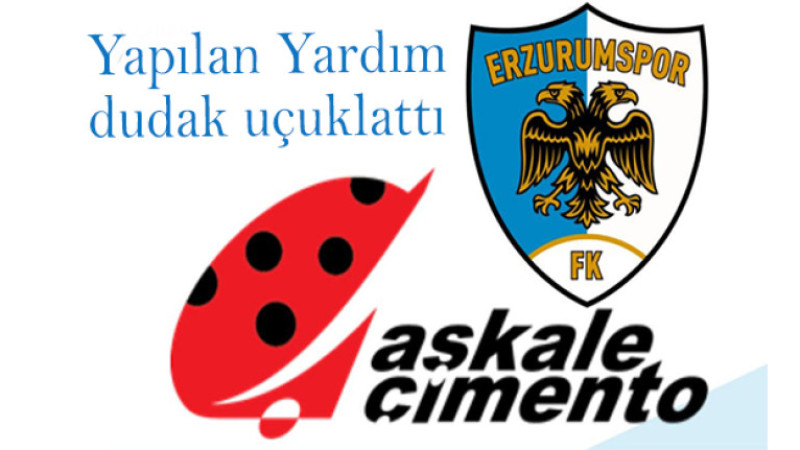 Erzurumspor'a tarihi destek Aşkale Çimento'dan geldi