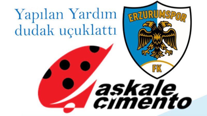 Erzurumspor'a tarihi destak Aşkale Çimento'dan geldi