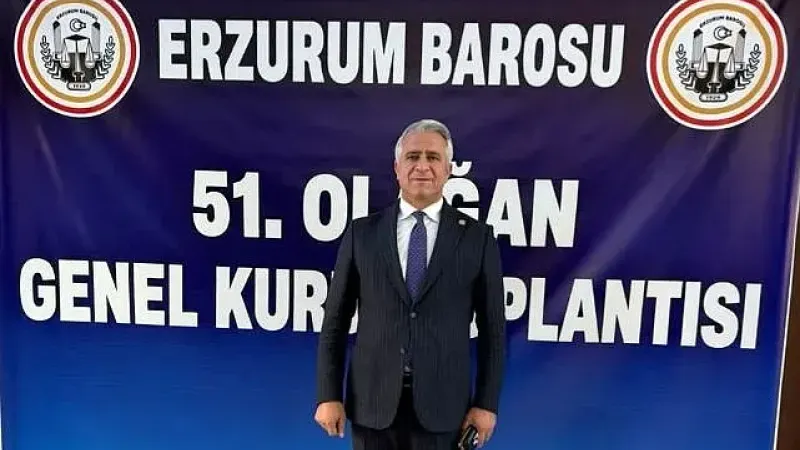 Mesut Öner yeniden Erzurum Baro Başkanı seçildi