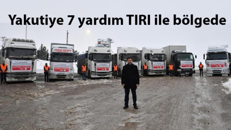 Deprem Bölgesine Yakutiye'den anlamlı destek